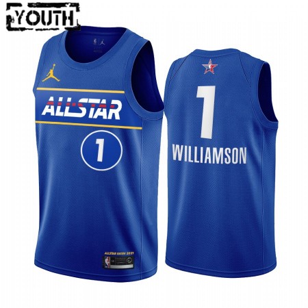 Maillot Basket Enfant New Orleans Pelicans Zion Williamson 1 2021 All-Star Jordan Brand Bleu Swingman
